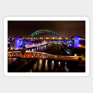 The Tyne At Night Sticker